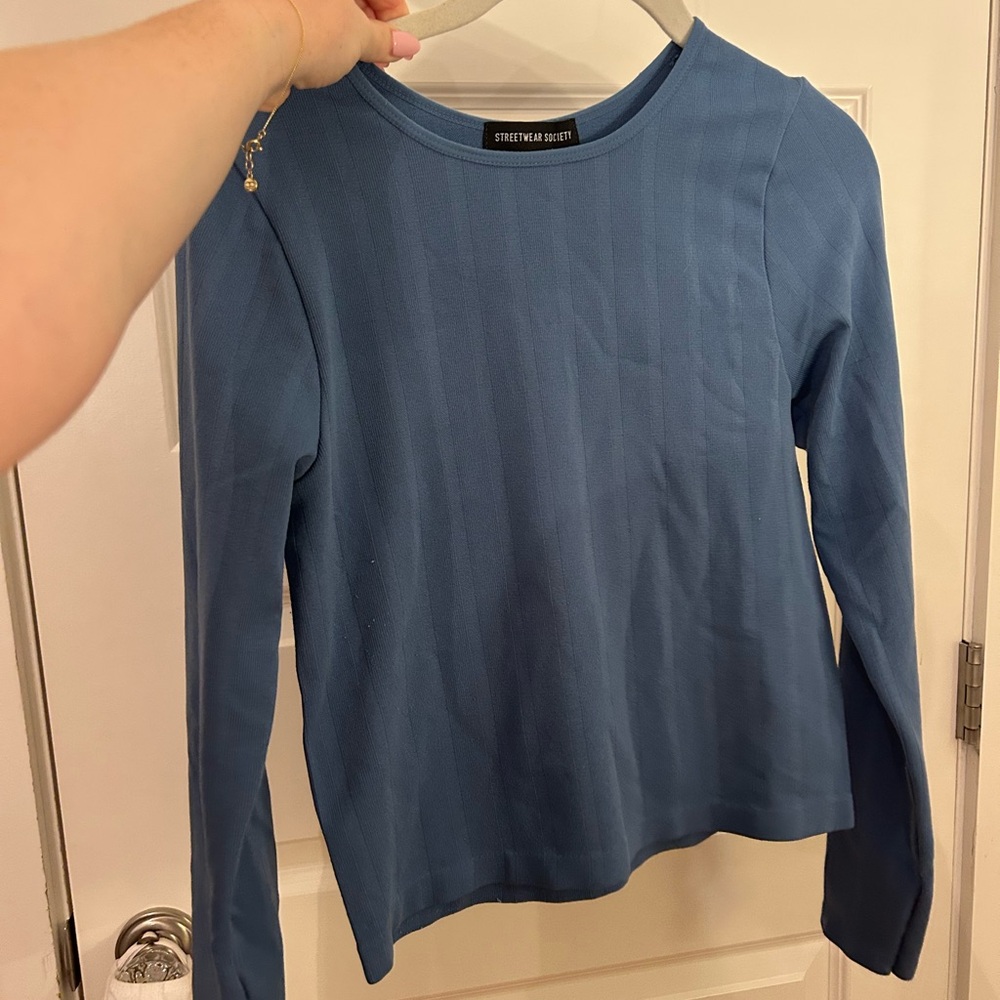 Streetwear Society Teal Long Sleeve Shirt